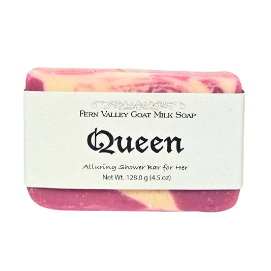Jabón natural de leche de cabra | Queen: una atractiva barra de ducha para ella