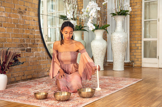Energy Therapy Metal Singing Bowls Set 700/1000/1400g with Mallets