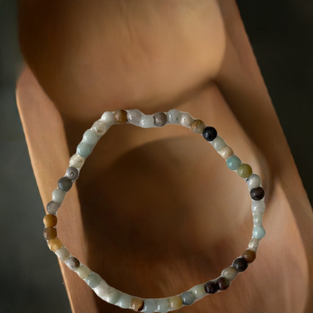 Amazonite 4mm Bead Bracelet - Iluterra