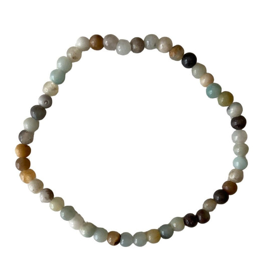 Amazonite 4mm Bead Bracelet - Iluterra