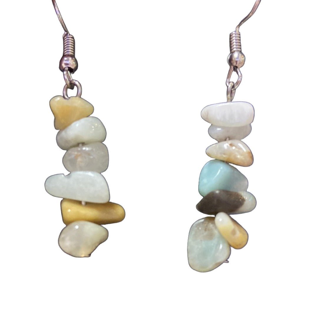 Amazonite Chip Earrings - Iluterra