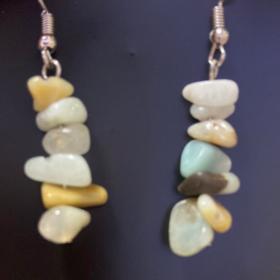 Amazonite Chip Earrings - Iluterra