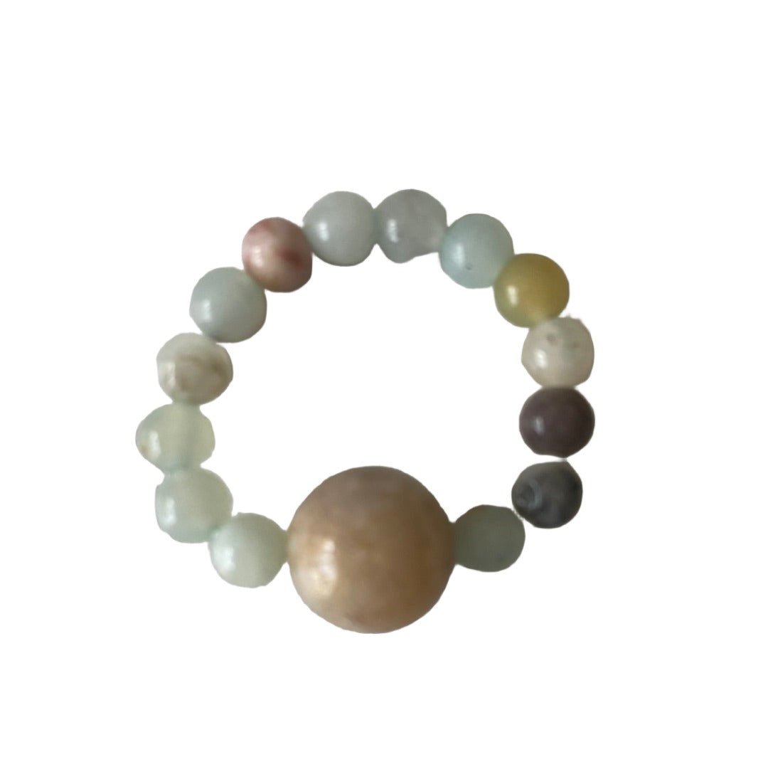 Amazonite Elastic Ring - Iluterra