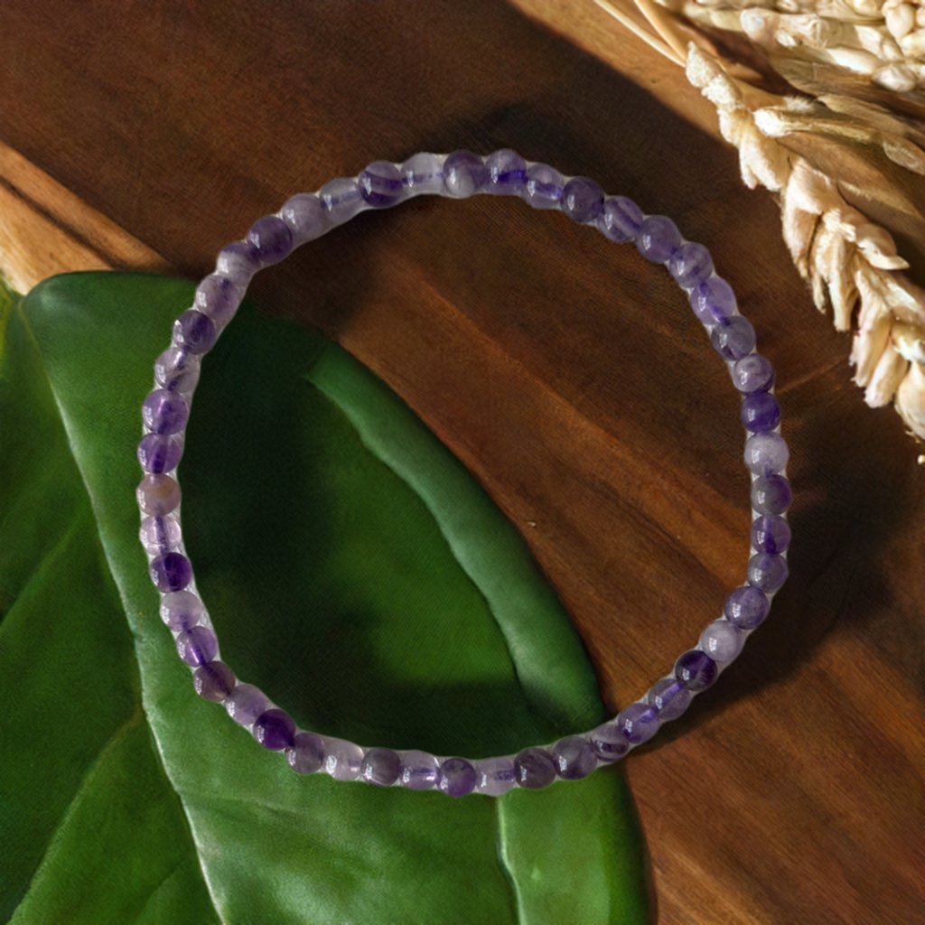 Amethyst Bead Bracelet - Iluterra