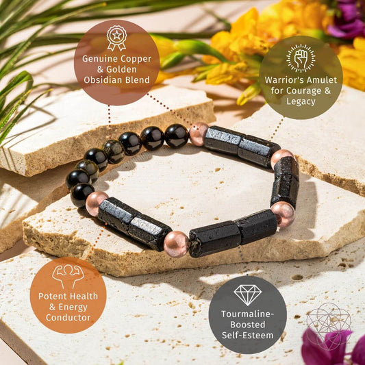 Nacido para prosperar - Pulsera de cobre del poder