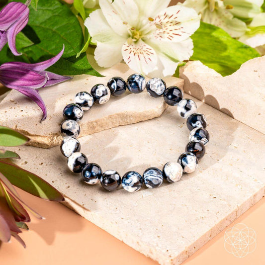 Pulsera exótica de ágata orca de sanación profunda