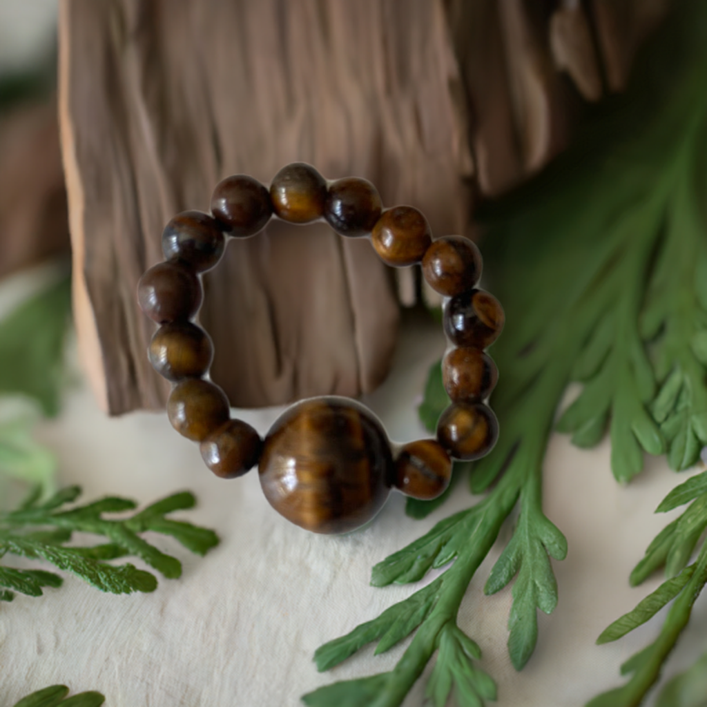 Tiger Eye Elastic Ring