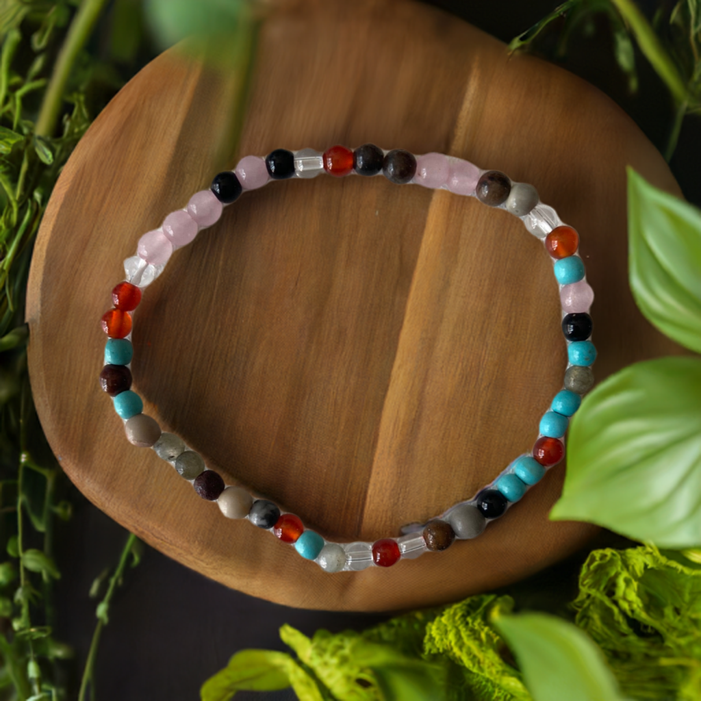 Pulsera de cuentas con piedras mixtas