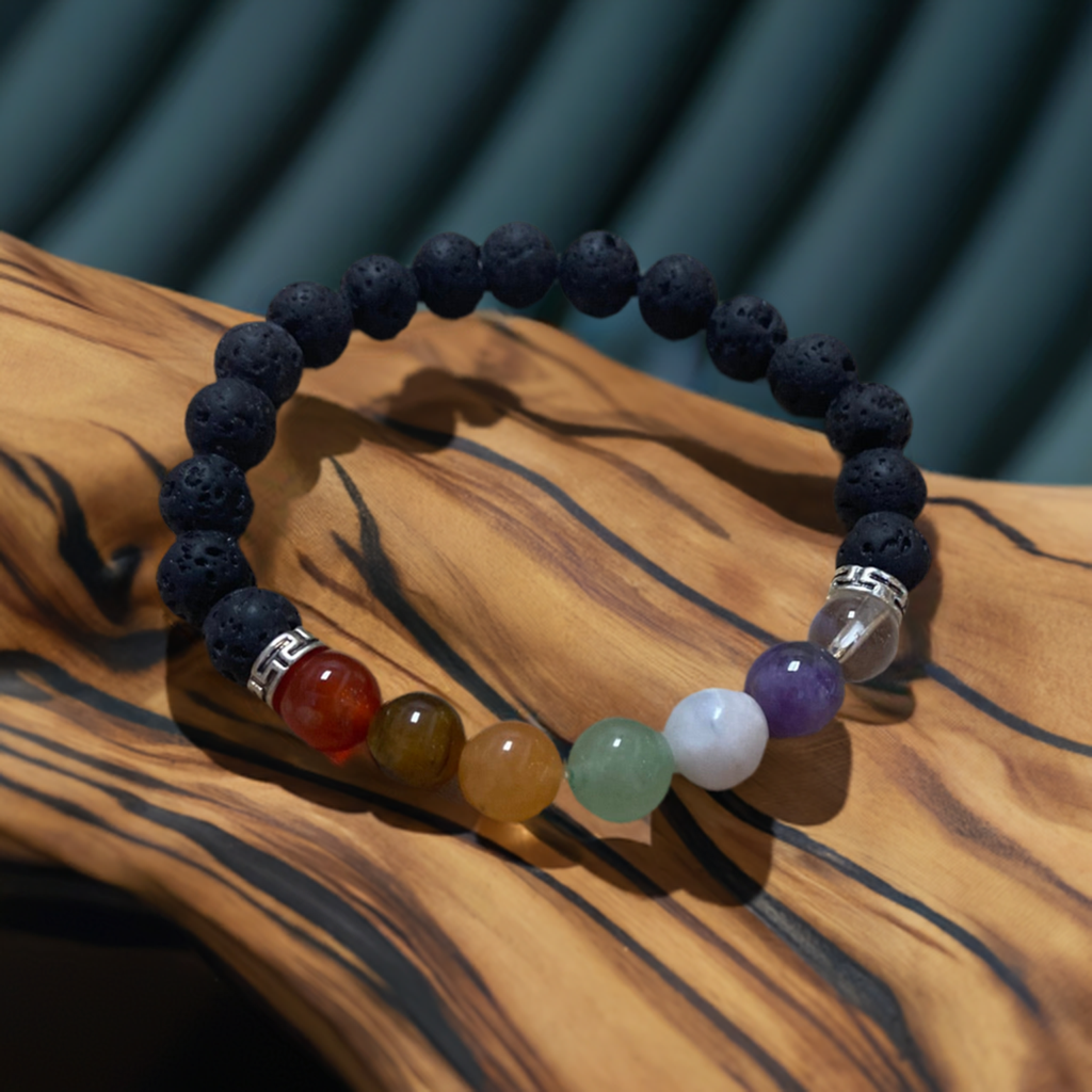 Chakra Lava Bracelet