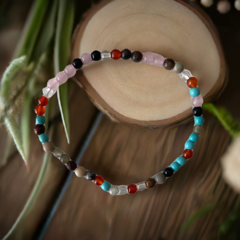 Pulsera de cuentas con piedras mixtas