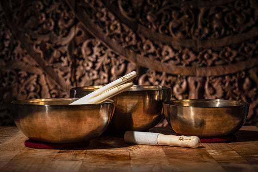 Energy Therapy Metal Singing Bowls Large Set (9", 10.2", 11.4")